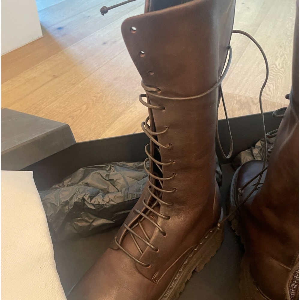 Brand New never worn Marsell Brown Carro Boots.   1/2 size too big for me.